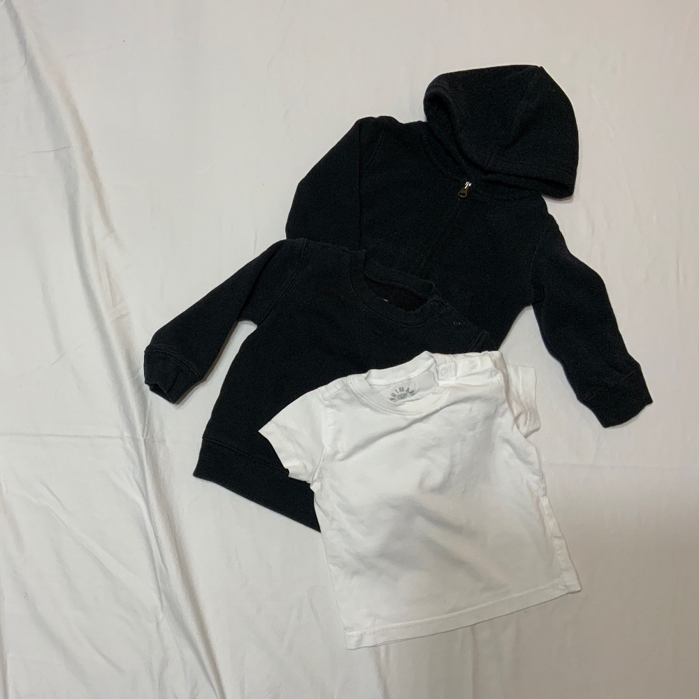 3 pc set, Hoodie, sweatshirt, & baby t-shirt